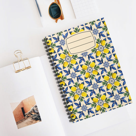 Floral Spiral Notebook - Ruled Line, Journal for Note-Taking, Gift for Students, Floral Pattern Notebook, Office Supplies, Back to School