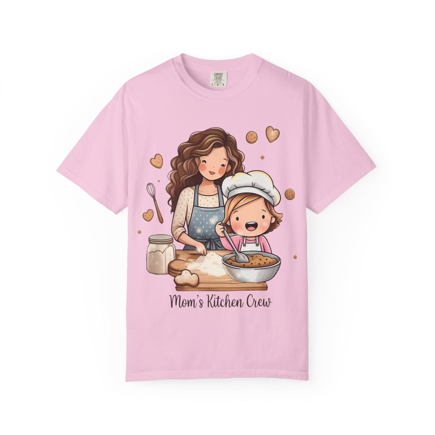 Mom's Kitchen Crew T-Shirt - Made with Love Cooking Design