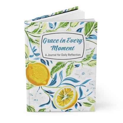 Grace in Every Moment Hardcover Journal - Daily Reflection with Floral Art