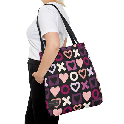Mother's Day Heart Pattern Tote Bag - Stylish and Practical