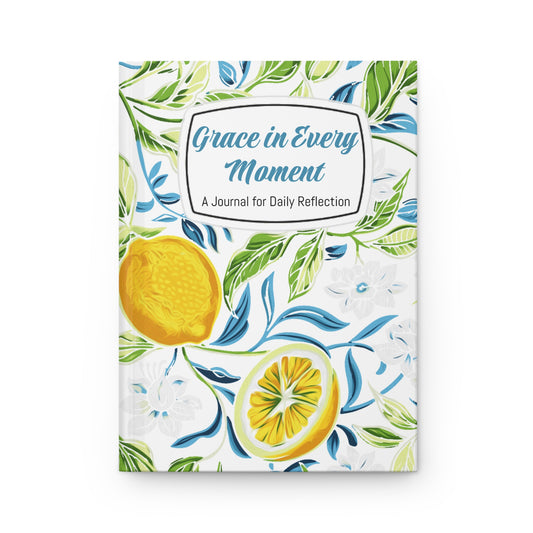 Grace in Every Moment Hardcover Journal - Daily Reflection with Floral Art
