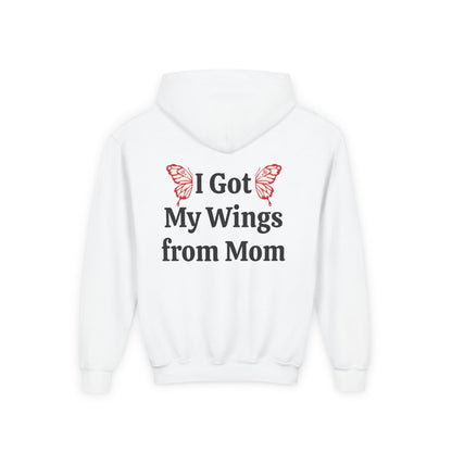 Butterfly Wings Sweatshirt - I Got My Wings from Mom- kids ideal gift