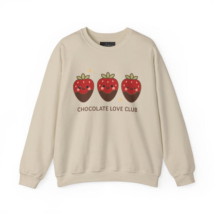 سويت شيرت بياقة دائرية من Chocolate Love Club - سترة دافئة للأحباب