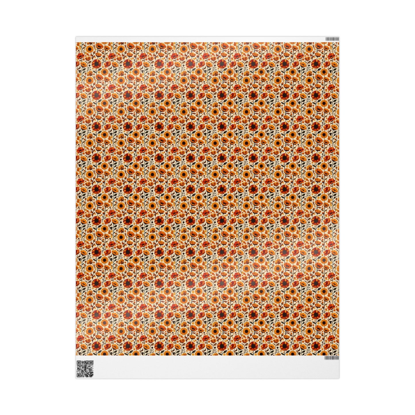 Vibrant Floral Wrapping Paper for All Occasions, Gift Wrap, Birthday, Holiday, Eco-Friendly Decor, Floral Print