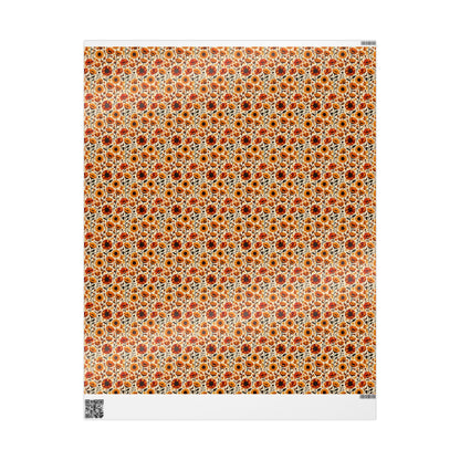 Vibrant Floral Wrapping Paper for All Occasions, Gift Wrap, Birthday, Holiday, Eco-Friendly Decor, Floral Print
