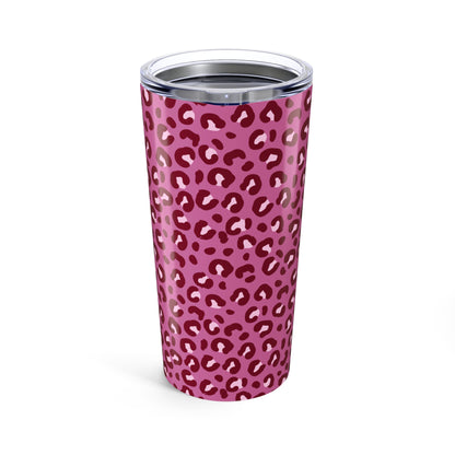 Stylish Leopard Print 20oz Tumbler - Insulated Travel Cup for Coffee and Drinks