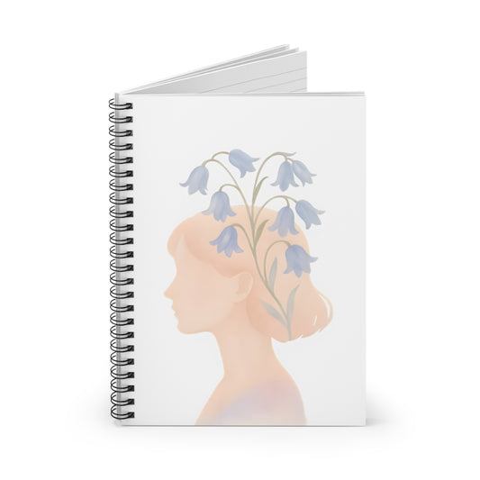 Dreamy Floral Spiral Notebook - Inspirational Art for Writers & Students