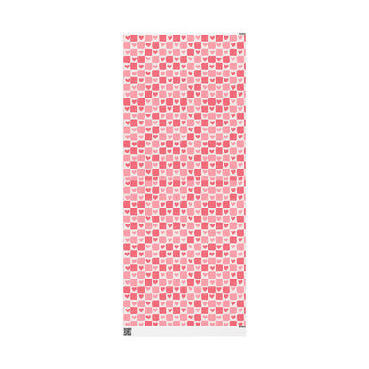 Heart Pattern Wrapping Paper - Valentine's Gift Wrap, Birthday Wrapping, Unique Gift Packaging, Celebration Decor, Eco-Friendly Paper