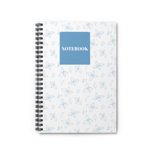 Floral Spiral Notebook - Ruled Line for Notes & Journaling