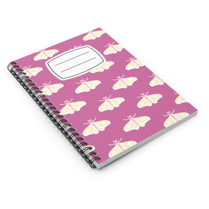 Whimsical Butterfly Spiral Notebook - Ruled Line, Cute Journal, Gift for Students, Writers, School Supplies, Pastel Stationery