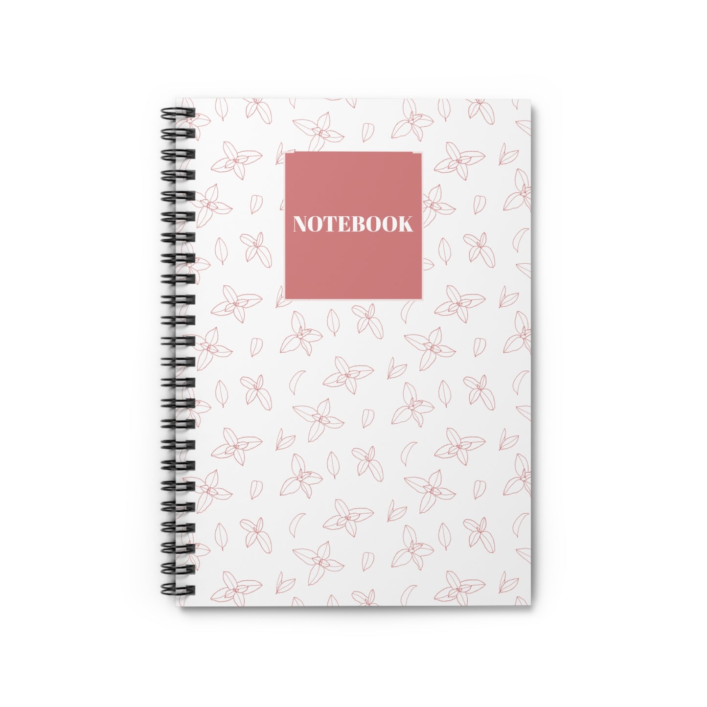 Floral Spiral Notebook - Ruled Line for Notes & Journaling