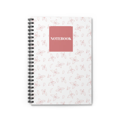 Floral Spiral Notebook - Ruled Line for Notes & Journaling