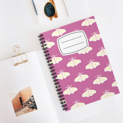 Whimsical Butterfly Spiral Notebook - Ruled Line, Cute Journal, Gift for Students, Writers, School Supplies, Pastel Stationery