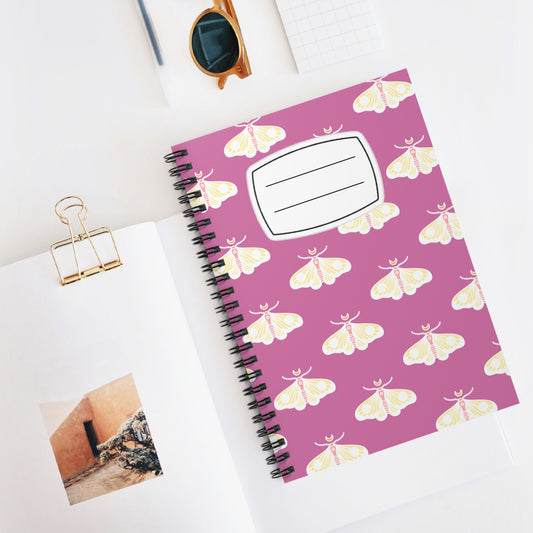 Whimsical Butterfly Spiral Notebook - Ruled Line, Cute Journal, Gift for Students, Writers, School Supplies, Pastel Stationery