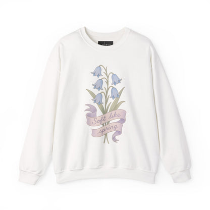 Bluebell flowers- Soft Like Spring Crewneck Sweatshirt | Floral Sweatshirt