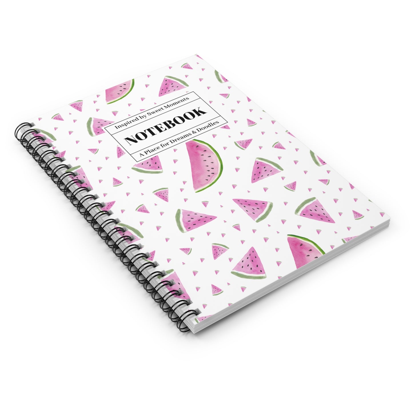 Watermelon-Themed Spiral Notebook for Dreams & Doodles