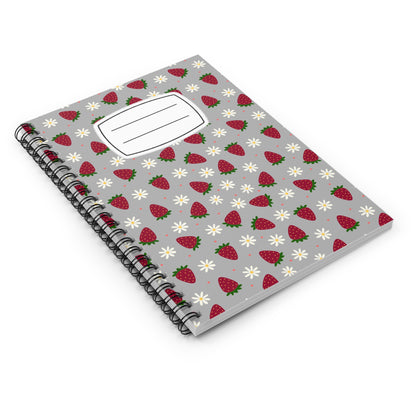 Cute Strawberry Design Spiral Notebook - Ruled Line, Journal for Students, Cute Gifts for Her, Bullet Journal, Back to School [...]