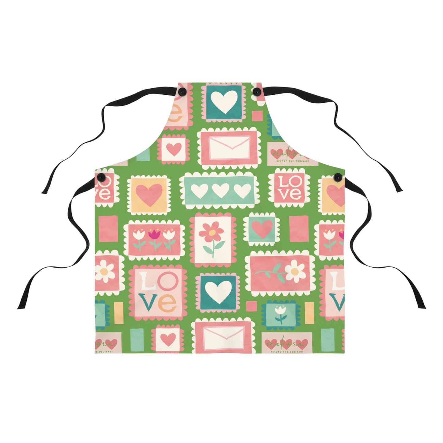 Colorful Love-themed Apron for Baking & Cooking | Perfect Gift for mother’s Day & Cooking Enthusiasts