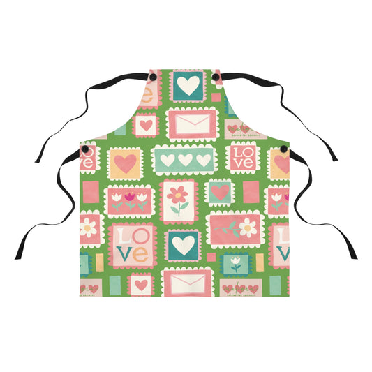 Colorful Love-themed Apron for Baking & Cooking | Perfect Gift for mother’s Day & Cooking Enthusiasts