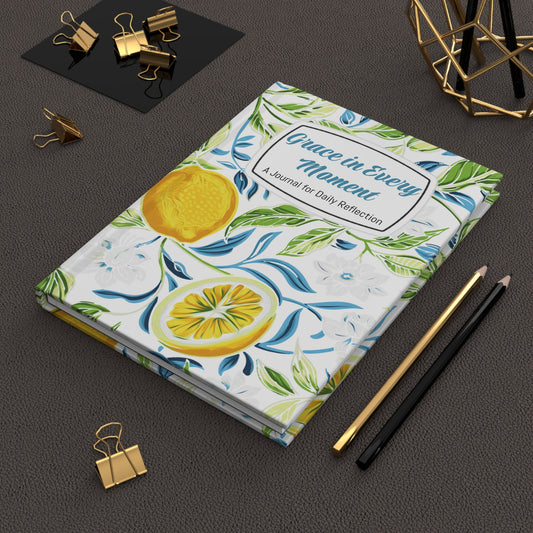 Grace in Every Moment Hardcover Journal - Daily Reflection with Floral Art