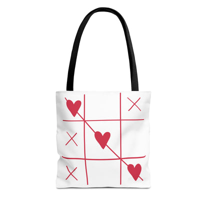 Heartfelt Tote Bag for Moms - 'The Best Mom Ever' & Tic Tac Toe Design
