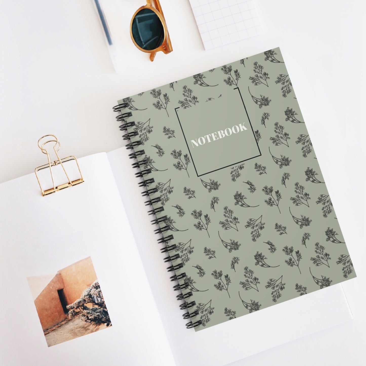 Elegant Floral Spiral Notebook - Perfect for Notes & Journaling
