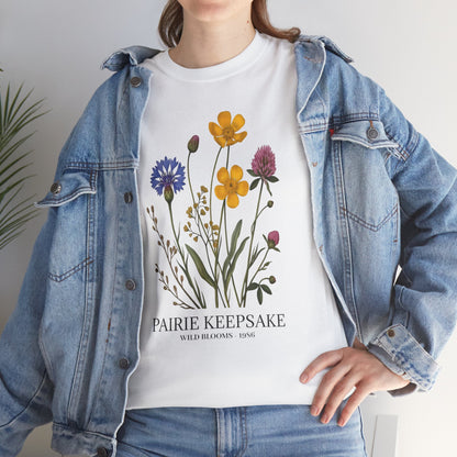 Floral Keepsake Tee, Unisex T-Shirt, Nature Lover Gift, Floral Print Apparel, Casual Wear, Botanical Tee