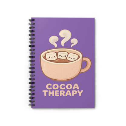 Cocoa Therapy Spiral Notebook - Perfect for Hot Cocoa Lovers, Cute Journal Gift, Cozy Writing, School Supplies, Relaxation Note-taking