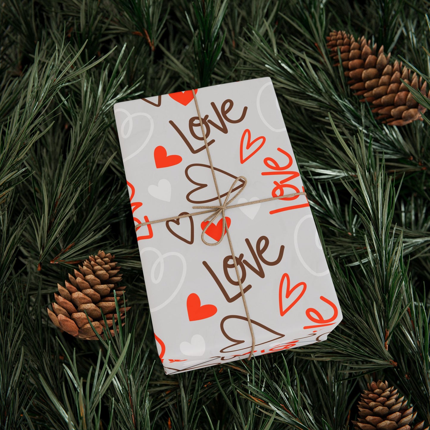 Heartfelt Gift Wrapping Paper, Romantic Gift Wrap, Love Themed Wrapping Paper, Valentine's Day, Wedding, Party Supplies