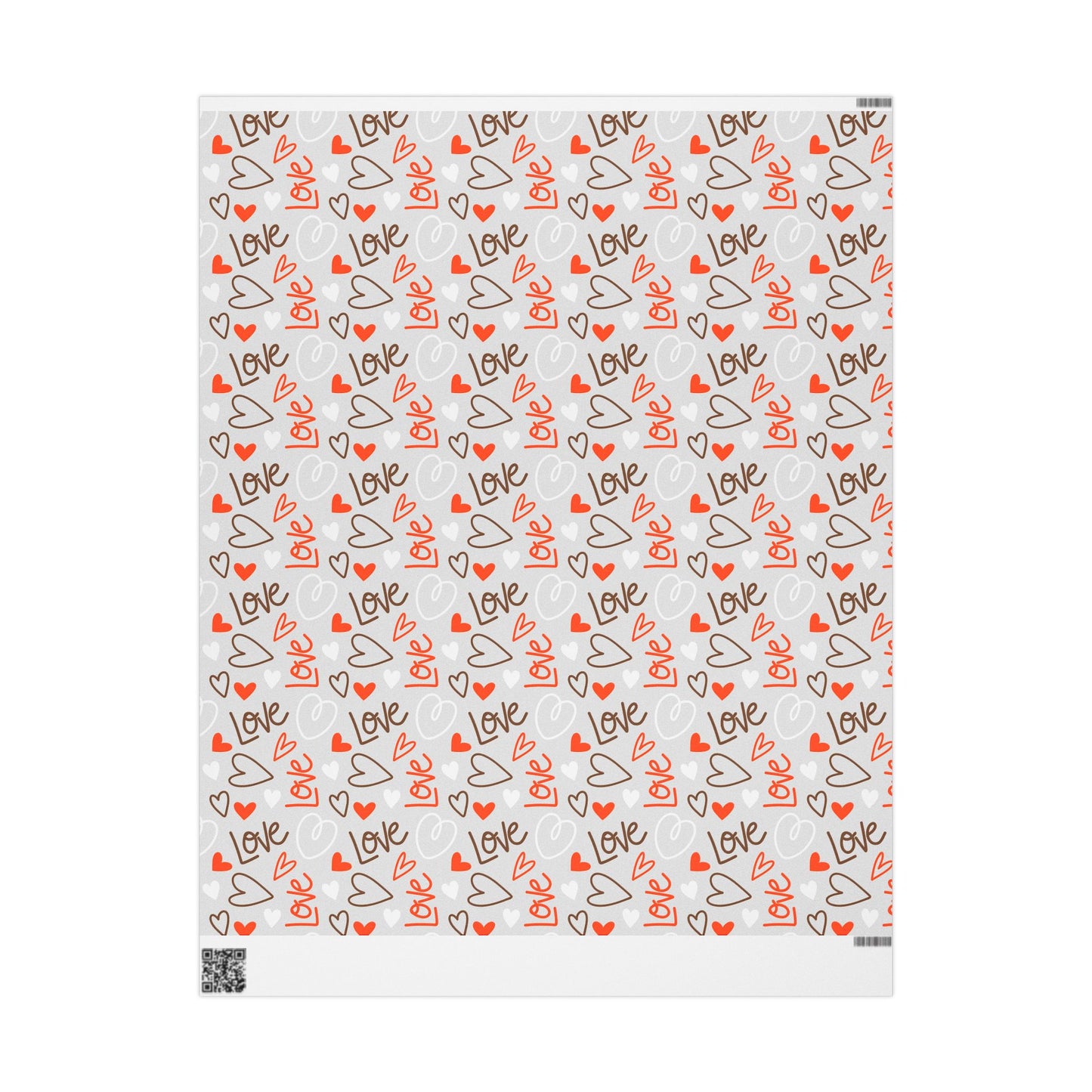 Heartfelt Gift Wrapping Paper, Romantic Gift Wrap, Love Themed Wrapping Paper, Valentine's Day, Wedding, Party Supplies