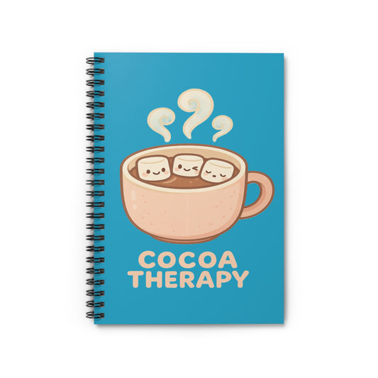 Cocoa Therapy Spiral Notebook - Perfect for Hot Cocoa Lovers, Cute Journal Gift, Cozy Writing, School Supplies, Relaxation Note-taking