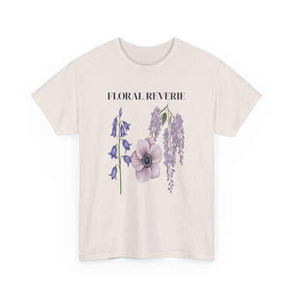 Floral Reverie Unisex Cotton Tee, Floral T-Shirt, Casual Wear, Nature Shirt, Gift for Her, Spring Style