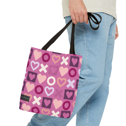 Mother's Day Heart Pattern Tote Bag - Stylish and Practical