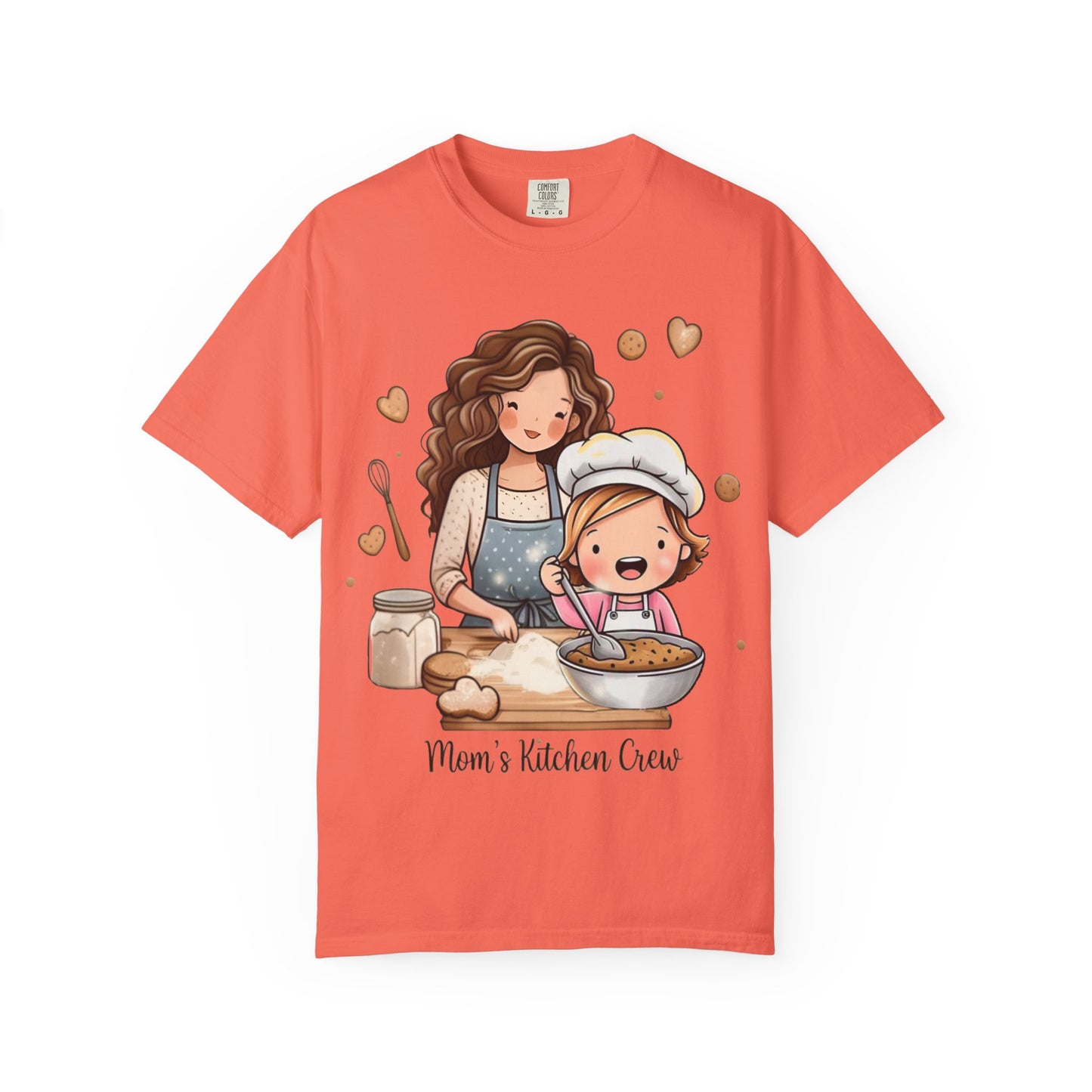 Mom's Kitchen Crew T-Shirt - Made with Love Cooking Design