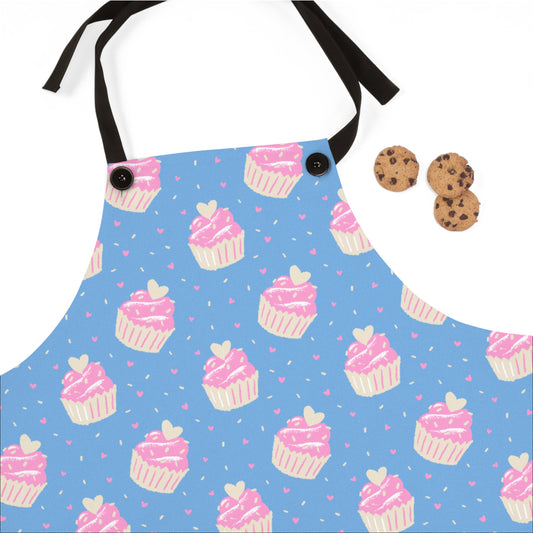 Cute Cupcake Pattern Apron - Perfect for Bakers & Gift Giving