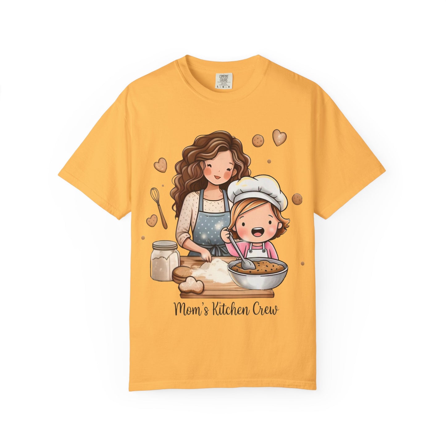 Mom's Kitchen Crew T-Shirt - Made with Love Cooking Design
