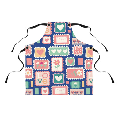 Colorful Love-themed Apron for Baking & Cooking | Perfect Gift for mother’s Day & Cooking Enthusiasts