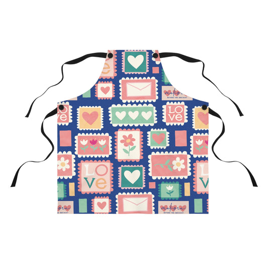 Colorful Love-themed Apron for Baking & Cooking | Perfect Gift for mother’s Day & Cooking Enthusiasts