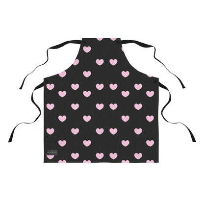 Heart Print Apron - Cute Cooking Apparel for Home Chefs and Gift Ideas