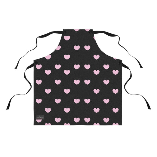 Heart Print Apron - Cute Cooking Apparel for Home Chefs and Gift Ideas