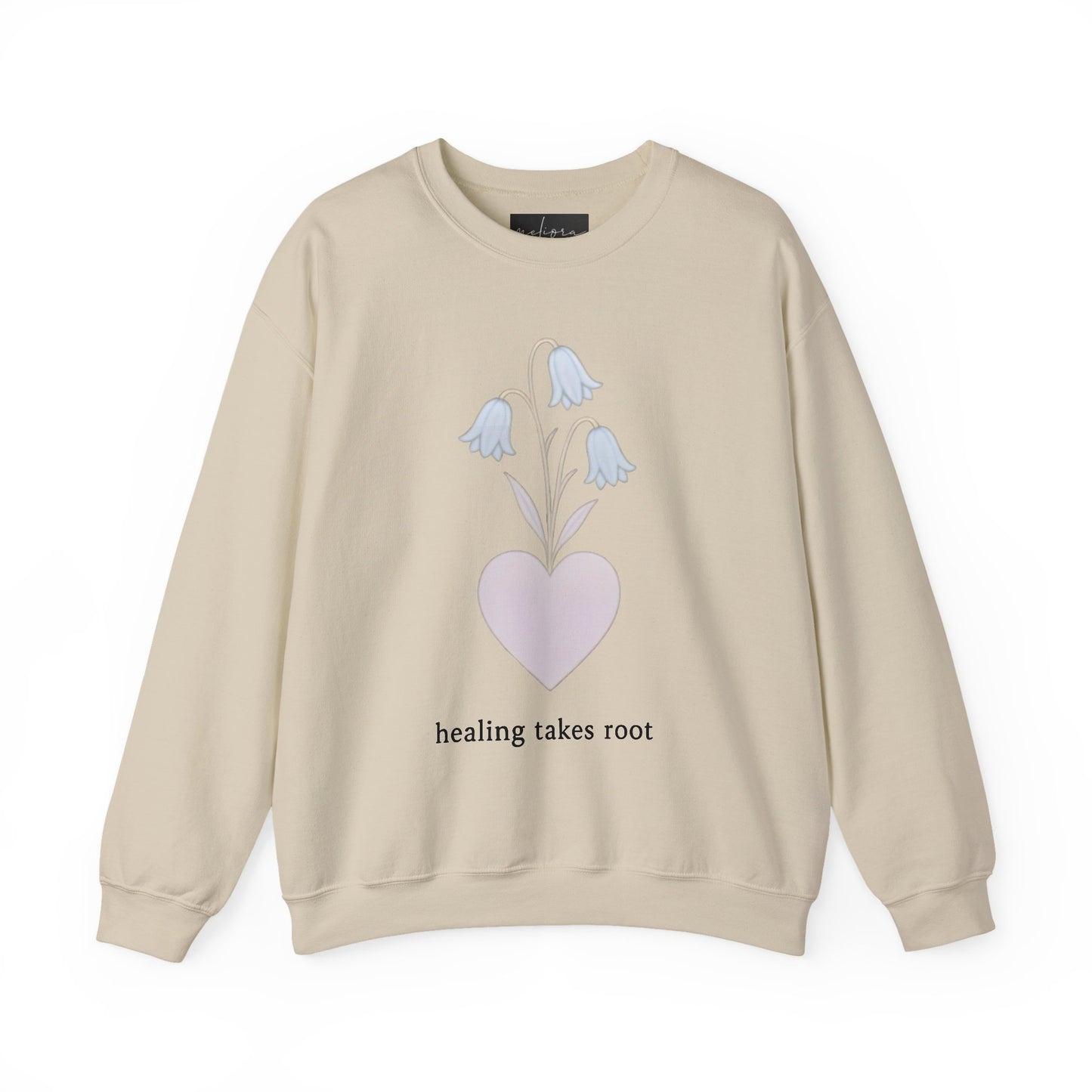 Bluebell flower- Healing Takes Root Sweatshirt - Heavy Blend™ Crewneck for Comfort and Wellness
