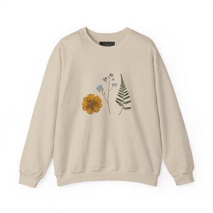 Floral Nature Crewneck Sweatshirt - Cozy Unisex Sweatshirt for Spring, Plant Lover Gift, Casual Outfit, Everyday Wear