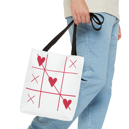 Heartfelt Tote Bag for Moms - 'The Best Mom Ever' & Tic Tac Toe Design