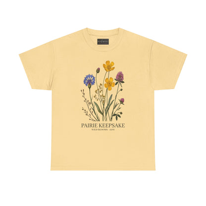 Floral Keepsake Tee, Unisex T-Shirt, Nature Lover Gift, Floral Print Apparel, Casual Wear, Botanical Tee