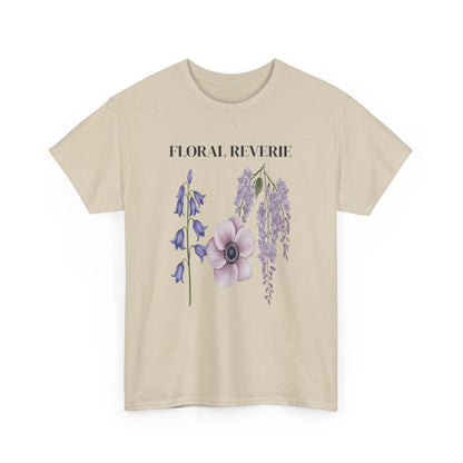 Floral Reverie Unisex Cotton Tee, Floral T-Shirt, Casual Wear, Nature Shirt, Gift for Her, Spring Style