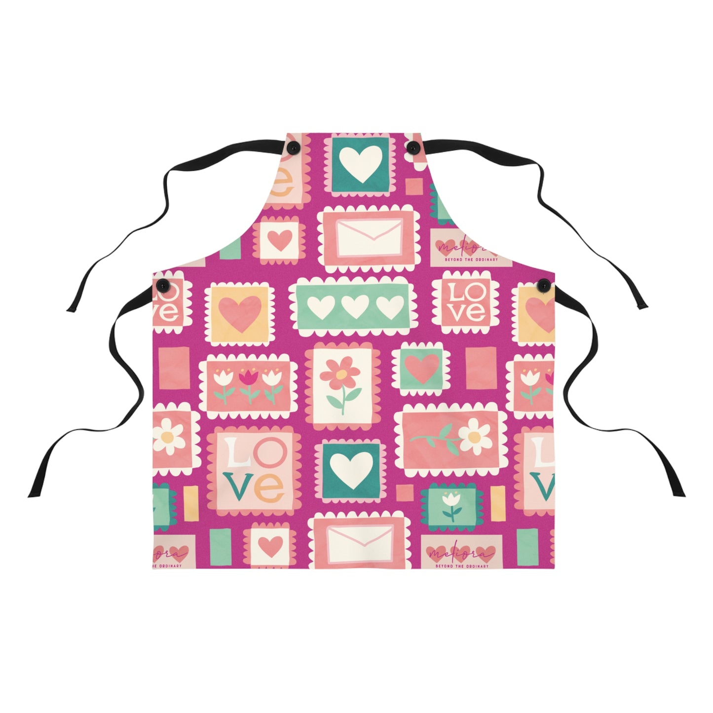 Colorful Love-themed Apron for Baking & Cooking | Perfect Gift for mother’s Day & Cooking Enthusiasts