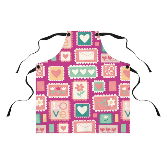 Colorful Love-themed Apron for Baking & Cooking | Perfect Gift for mother’s Day & Cooking Enthusiasts