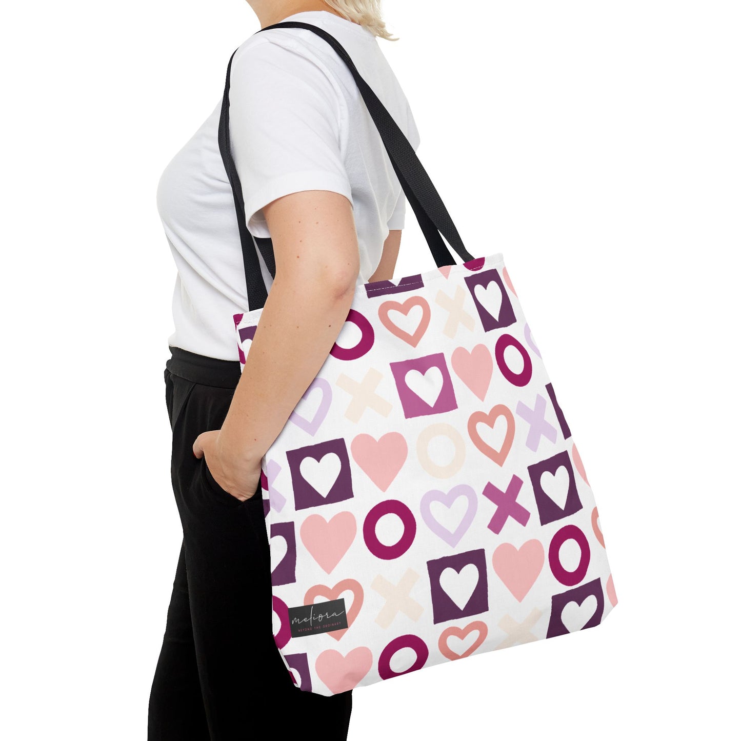 Mother's Day Heart Pattern Tote Bag - Stylish and Practical