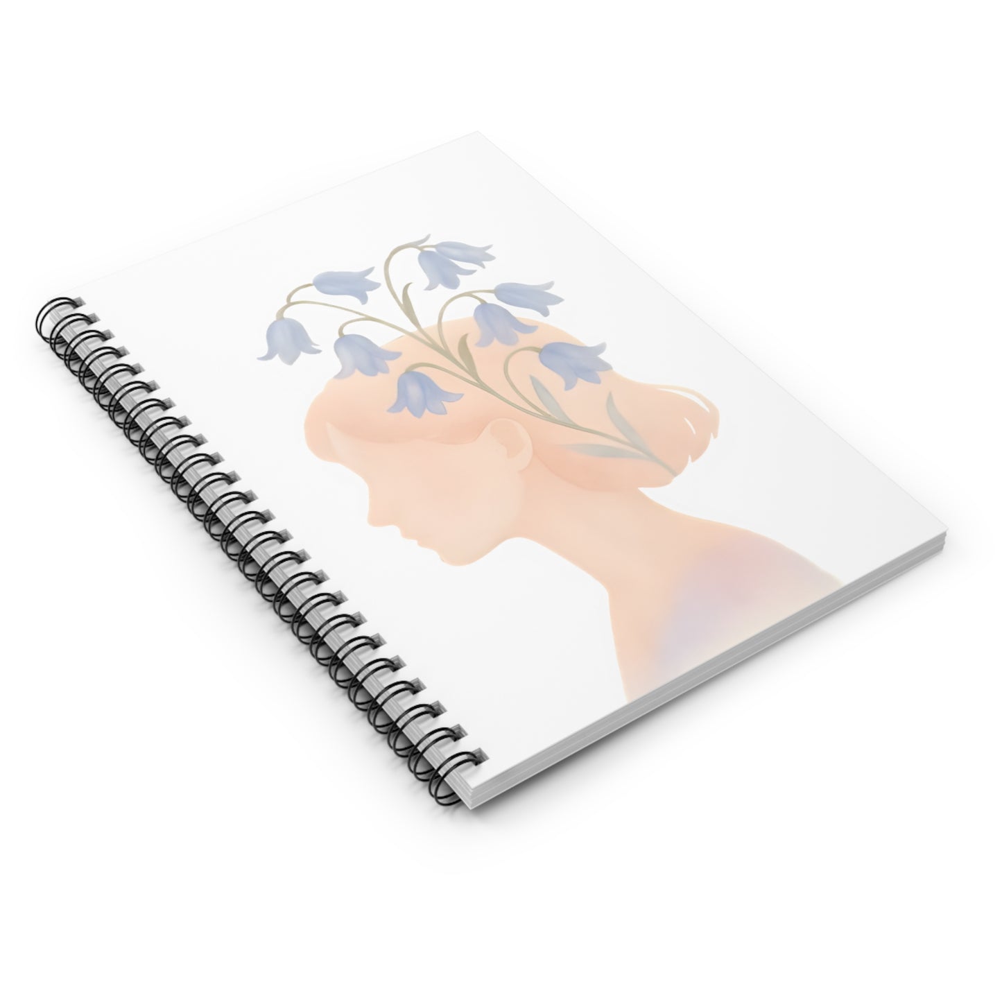 Dreamy Floral Spiral Notebook - Inspirational Art for Writers & Students