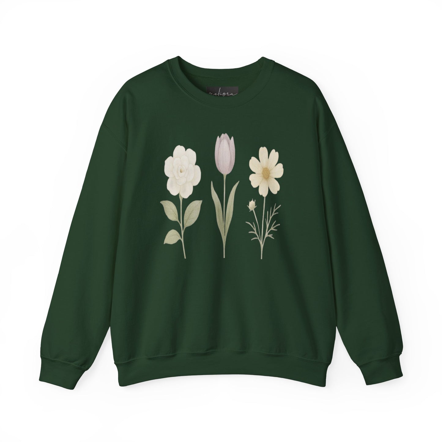 Floral Design Unisex Crewneck Sweatshirt - Cozy, Spring Vibes, Perfect Gift for Nature Lovers, Ideal for Casual Outings, Mother's Day, [...]